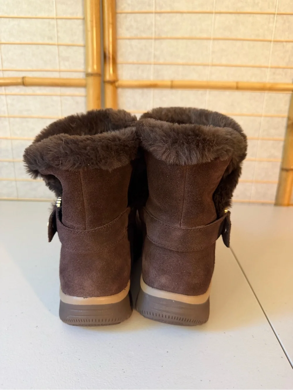 Skechers plush faux